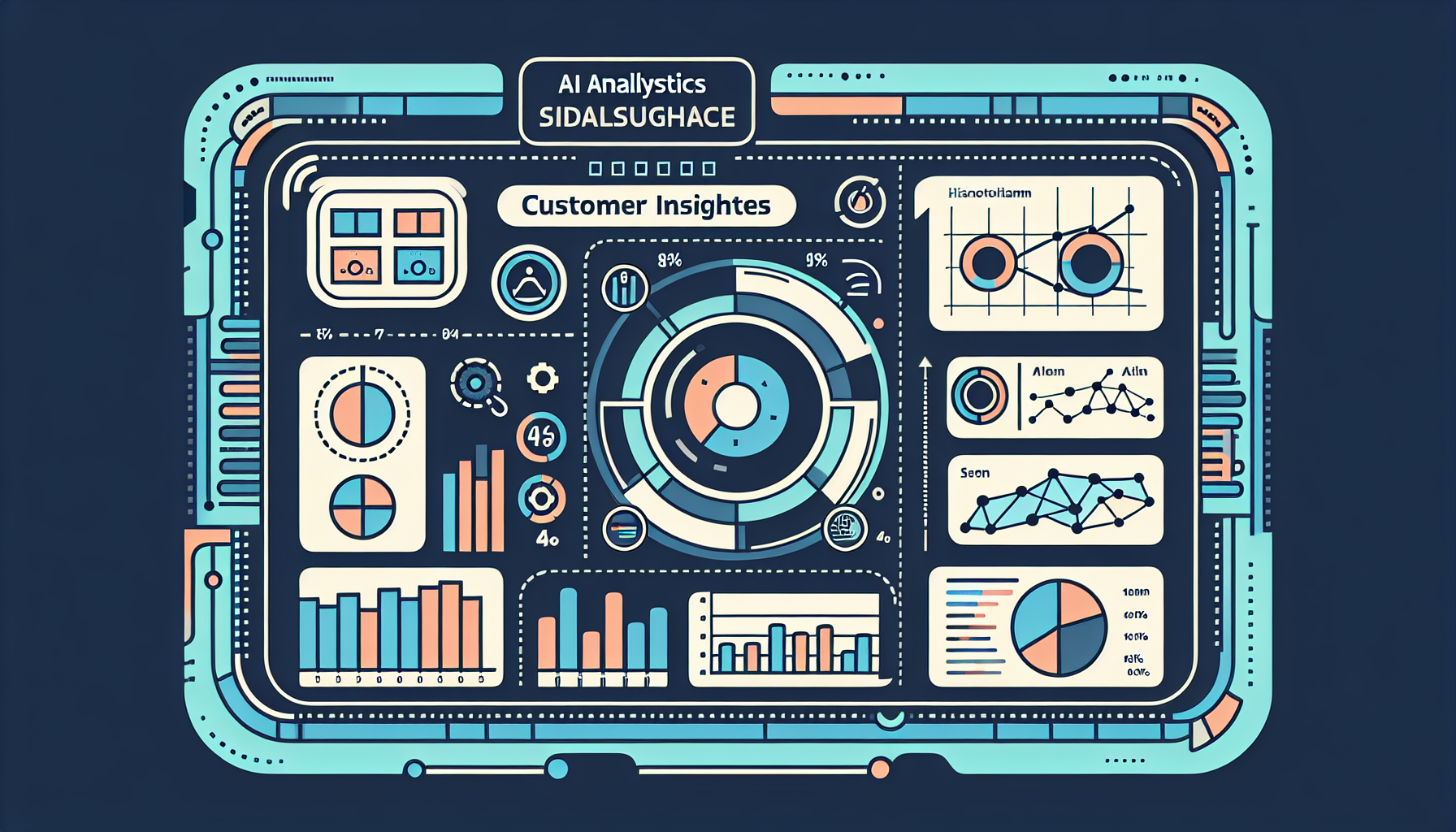 Analytics dashboard showing AI-driven customer insights