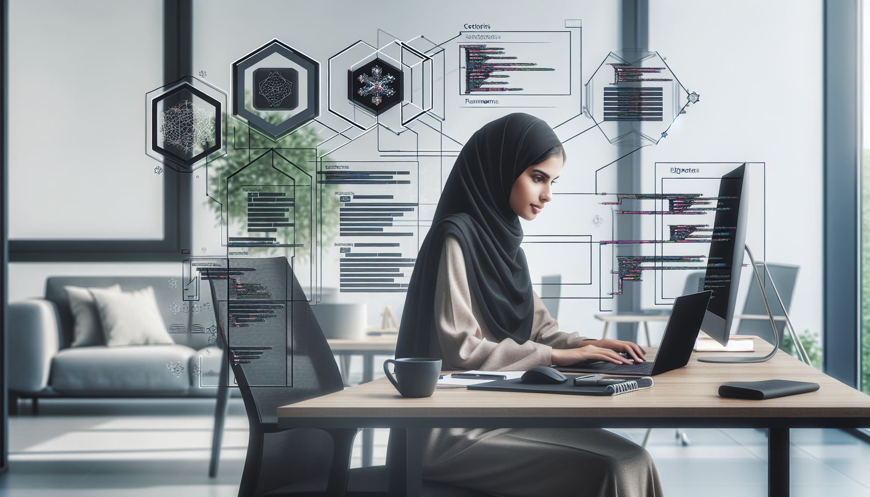 developer working on a project using multiple frameworks