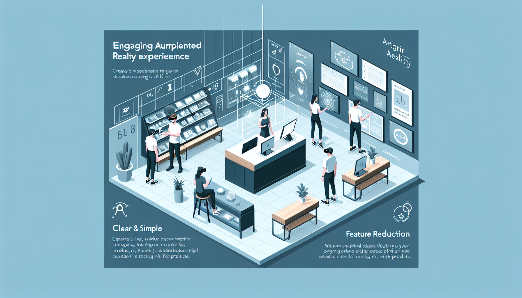 An engaging augmented reality experience in a retail setting