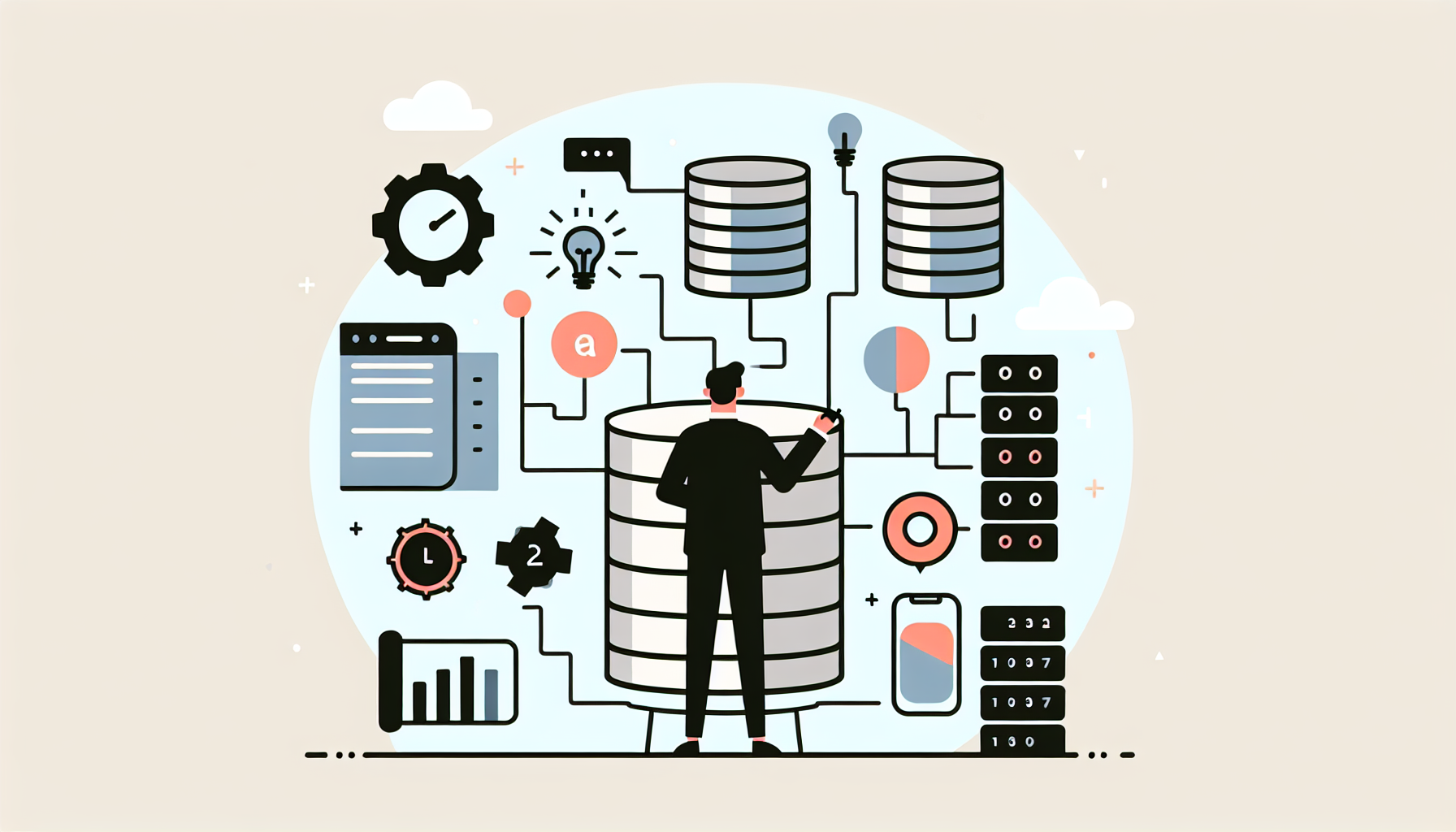 Illustration of database optimization process