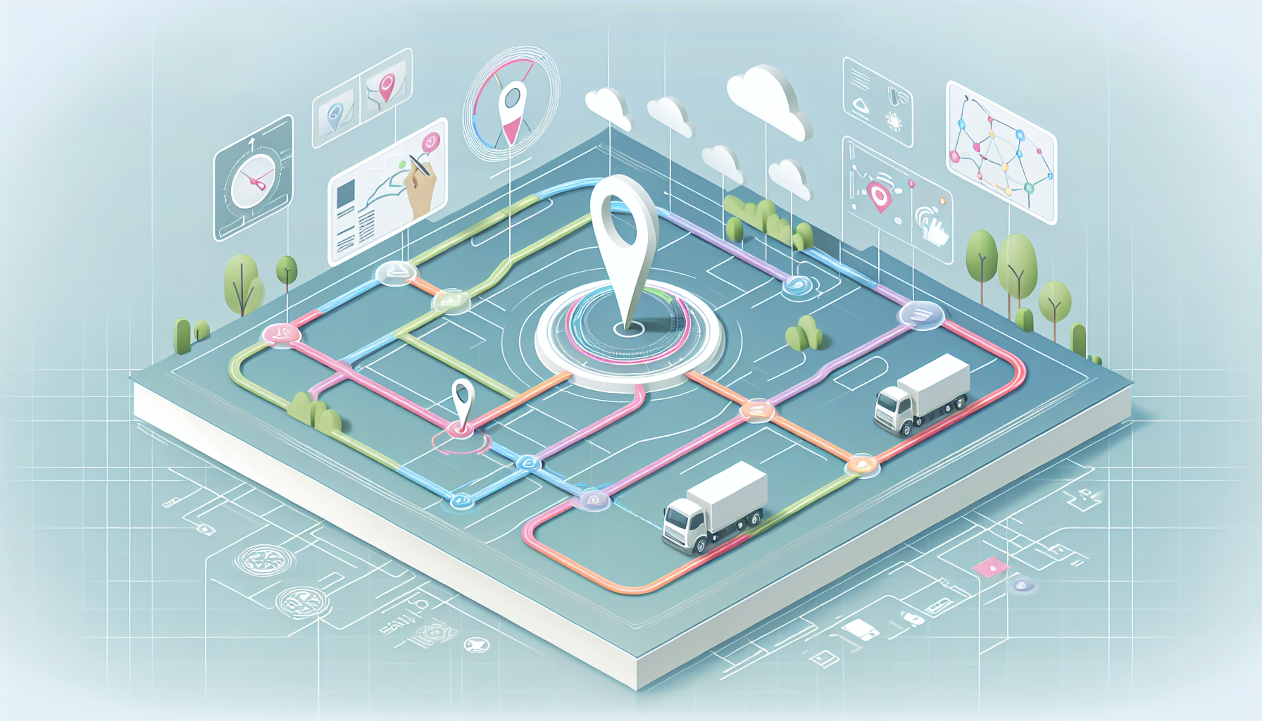 Optimized delivery routes through AI